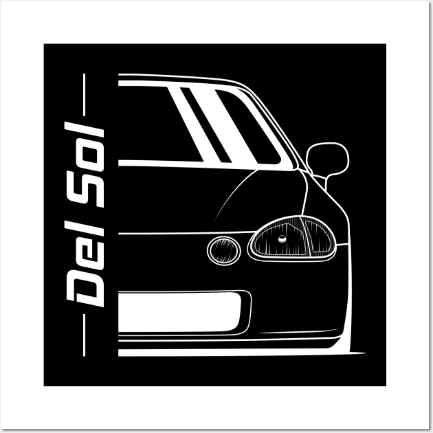 Del Sol Front JDM Legend Wall Art by GoldenTuners